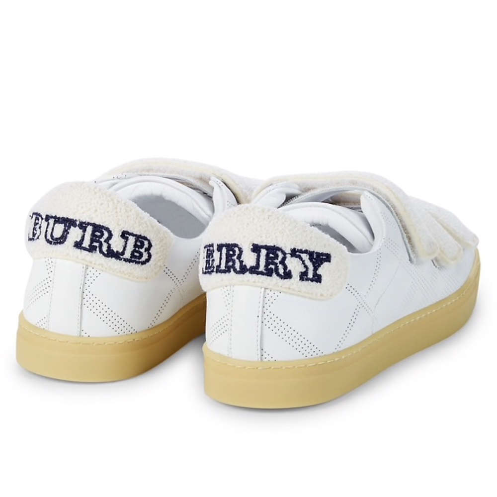 NIB Burberry Perfect Storm Leather Sneakers - Picture 3 of 5